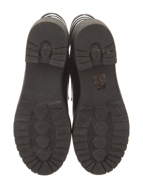 Moncler Leather Combat Boots