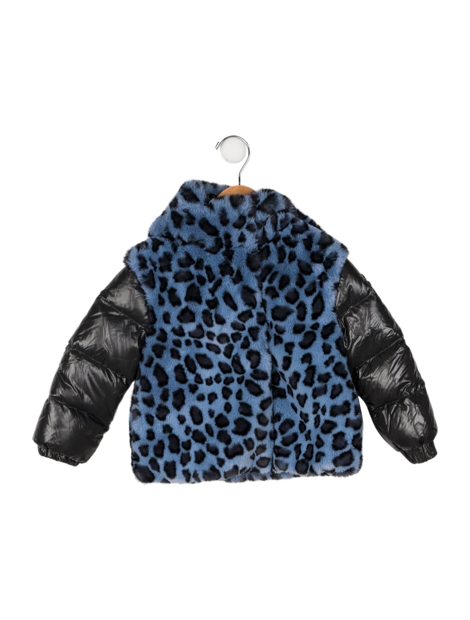 Moncler Girls' Fur Trimmed Down Coat