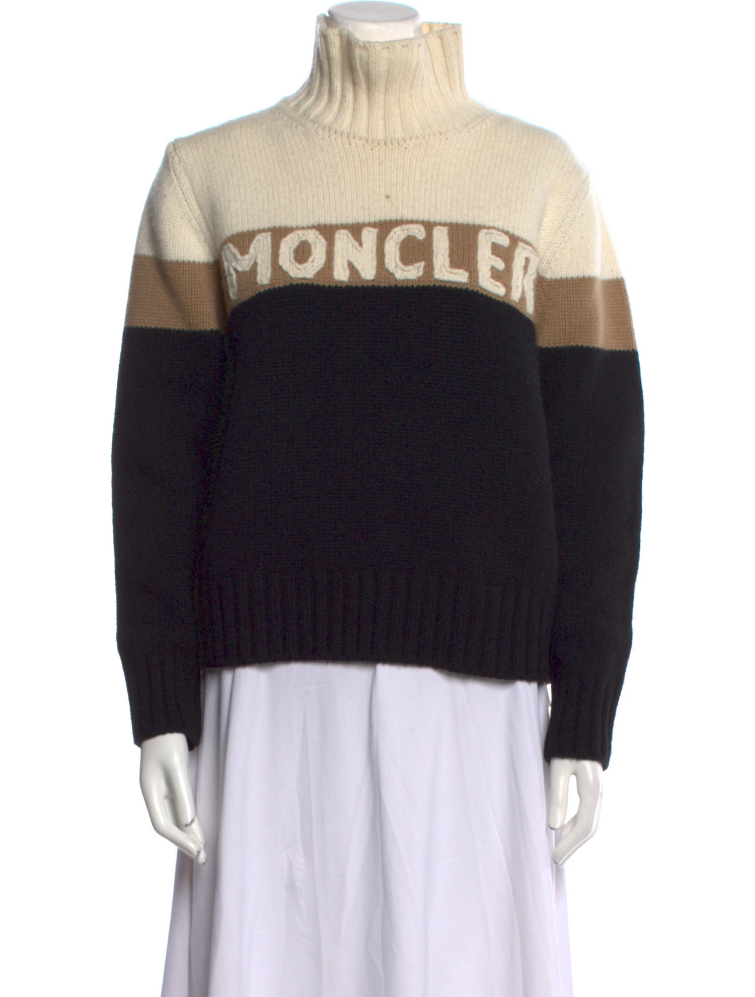 Moncler Wool Graphic Print Sweater