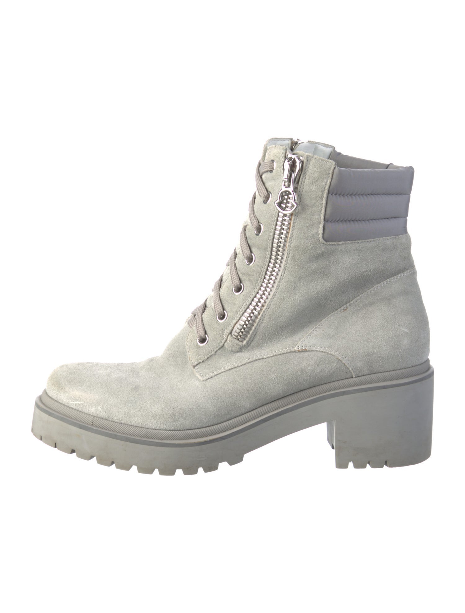 Moncler Suede Combat Boots