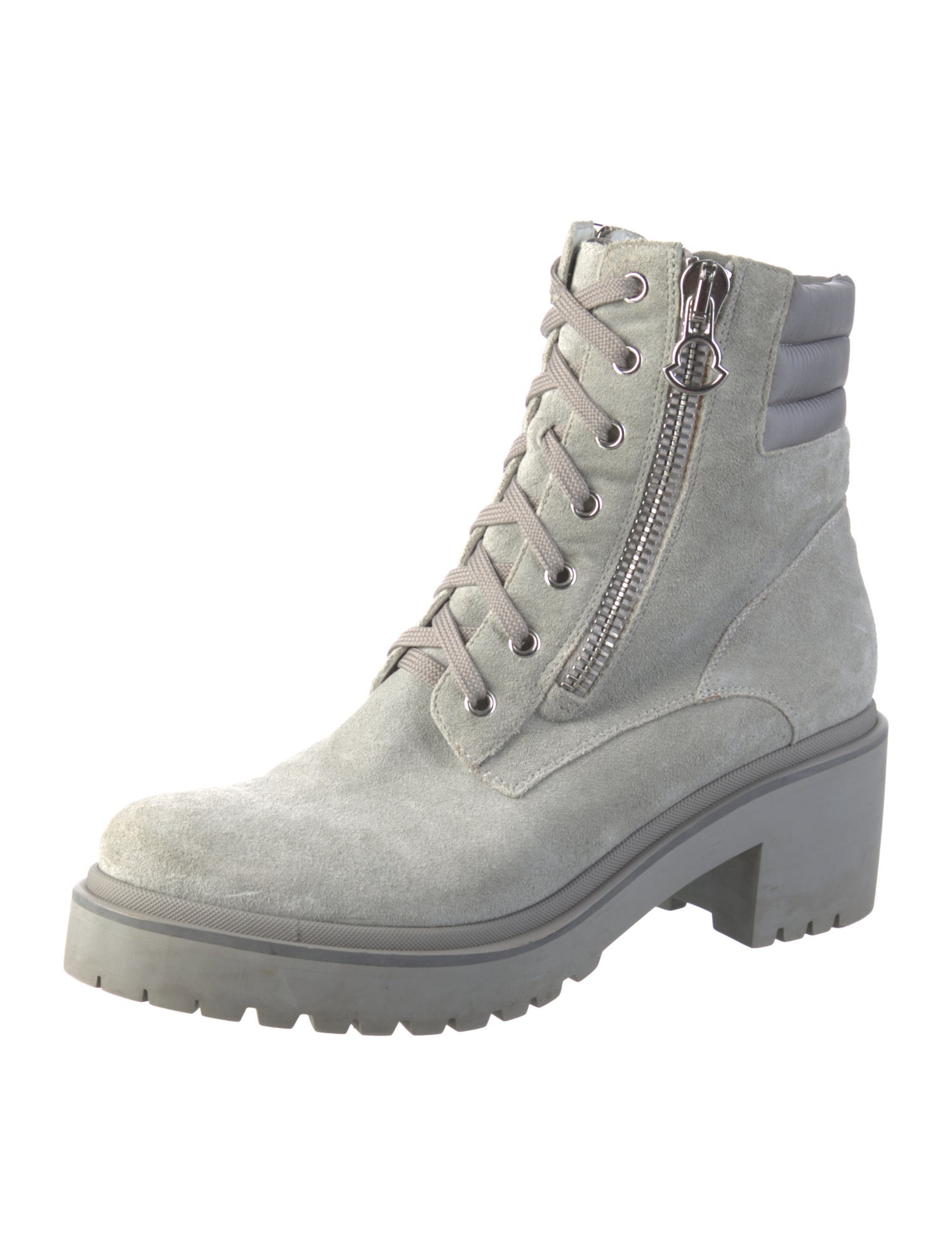 Moncler Suede Combat Boots
