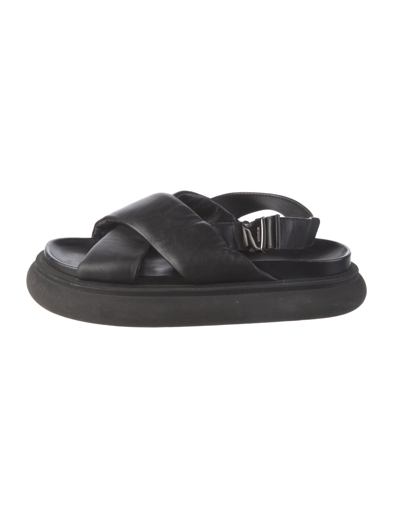 Moncler Leather Slingback Sandals