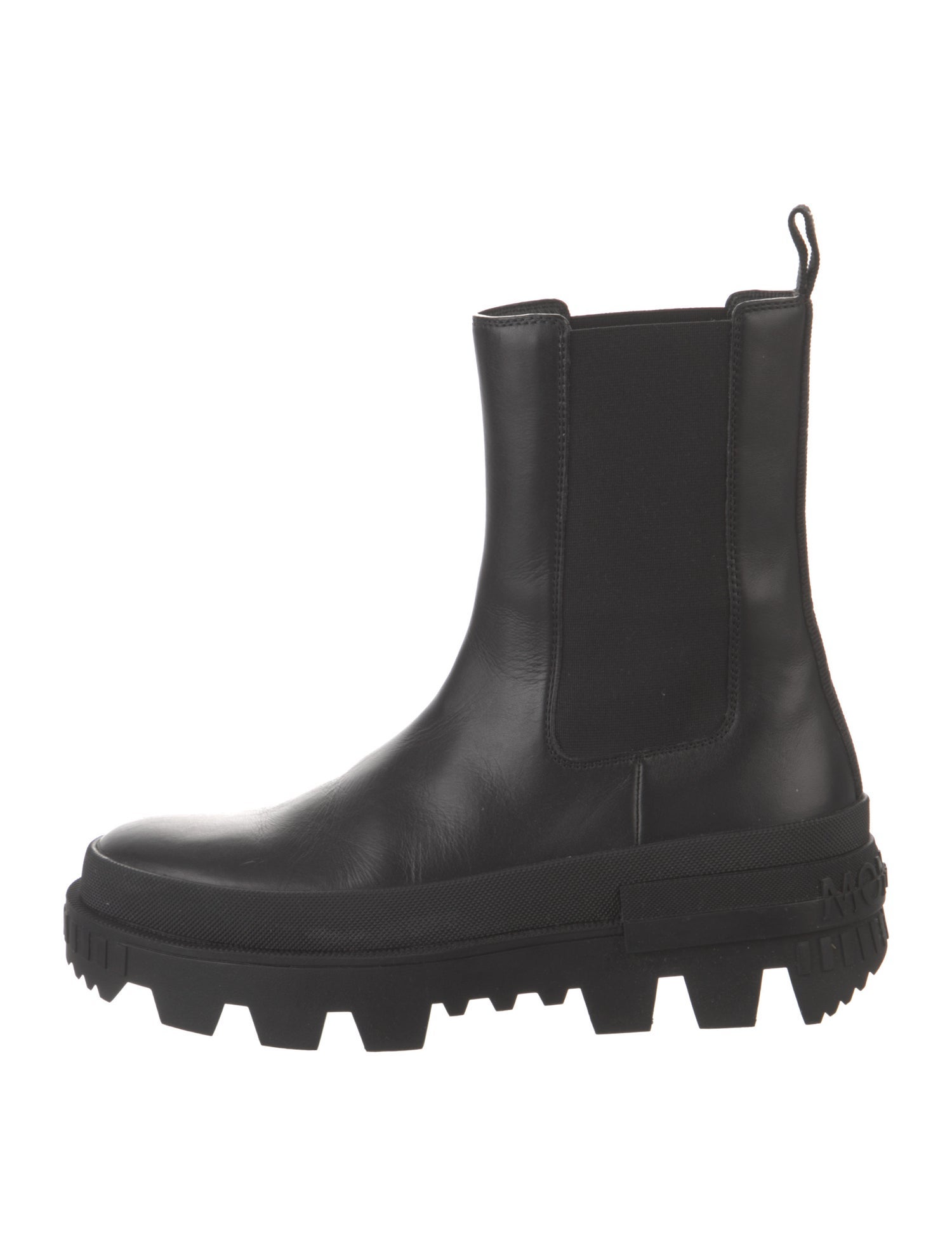 Moncler Leather Chelsea Boots