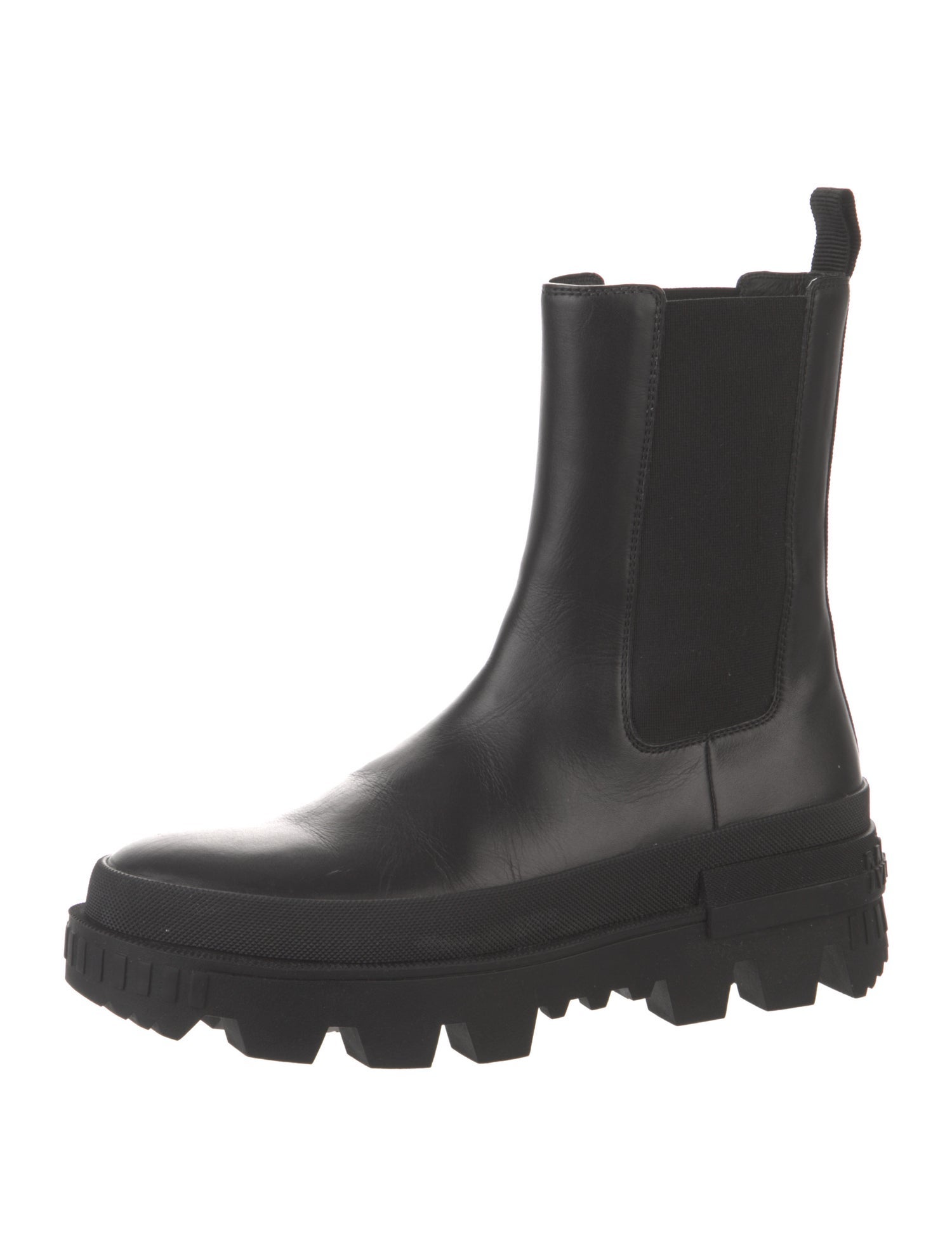 Moncler Leather Chelsea Boots