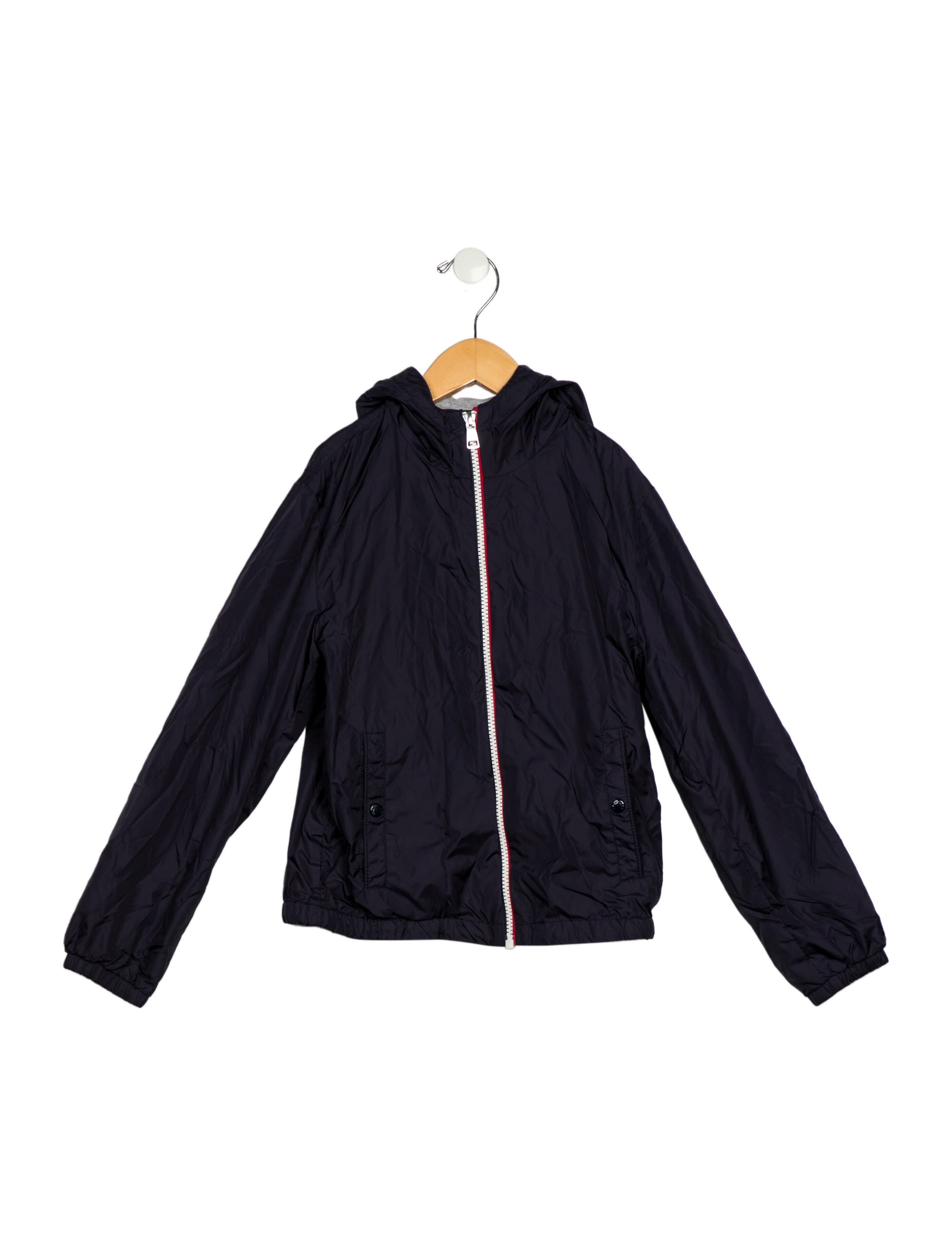 Moncler Kids Boys' Solid Hooded Jacket