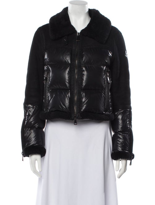 Moncler Lamb Leather Faux Fur Jacket
