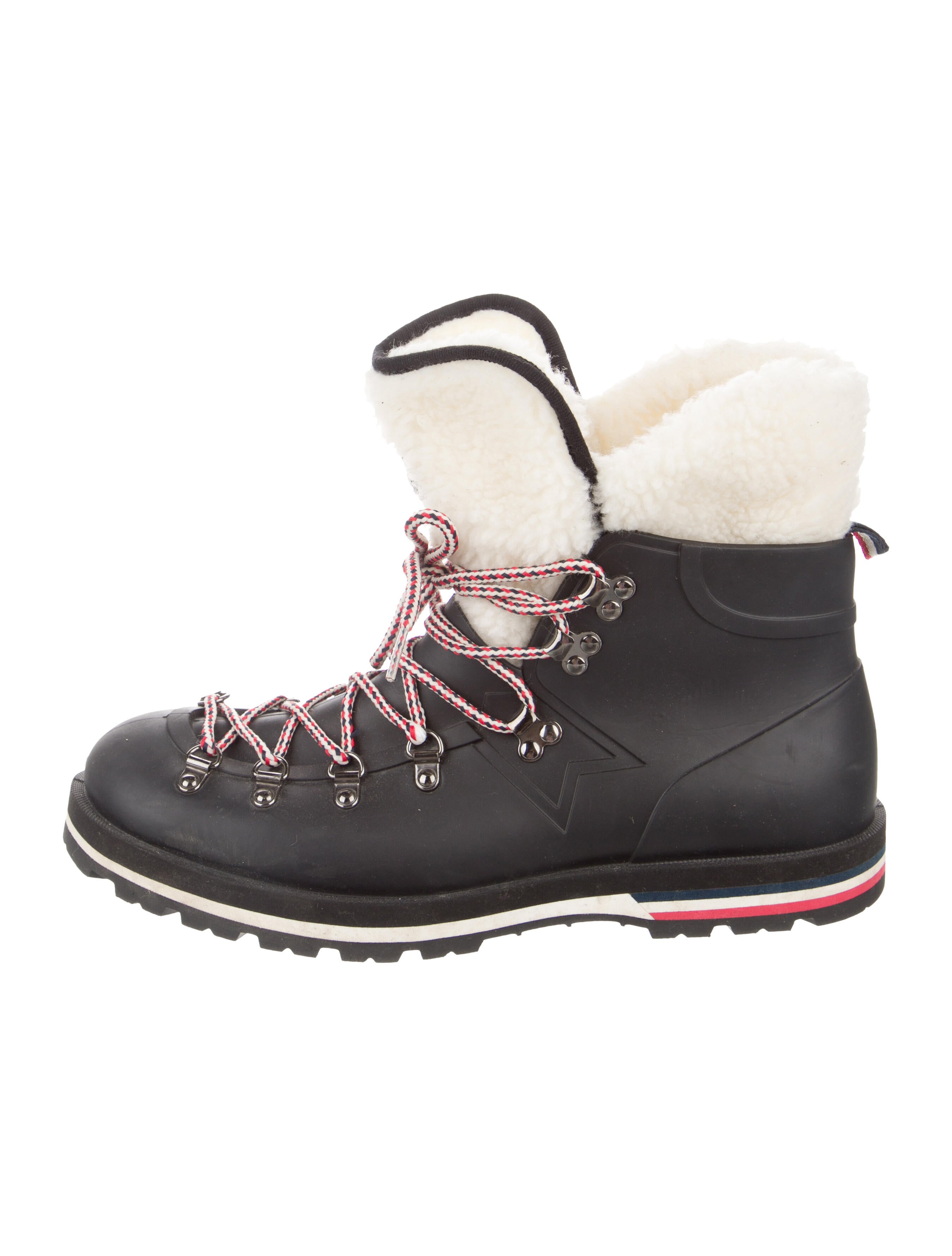 Moncler Rubber Colorblock Pattern Rain Boots