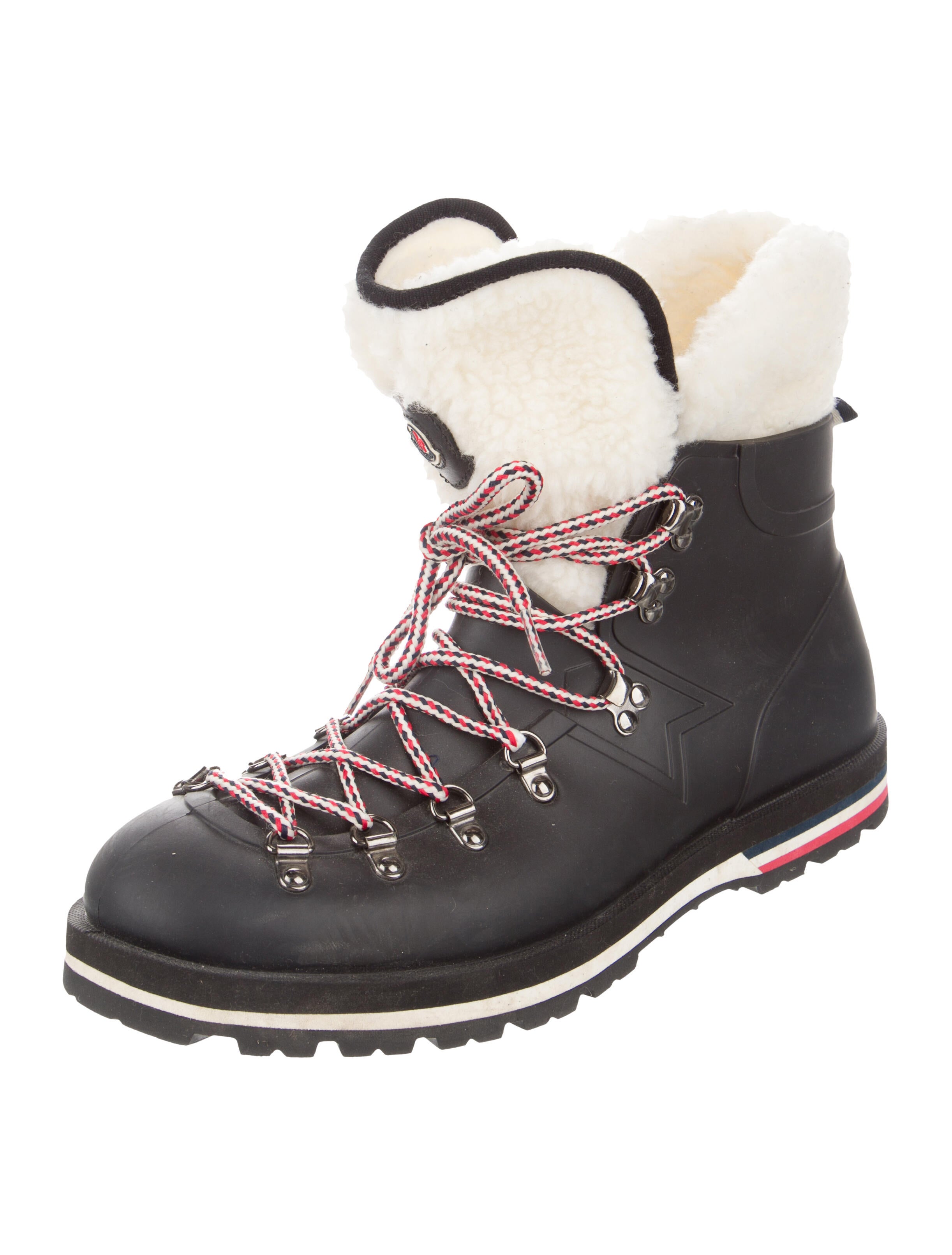 Moncler Rubber Colorblock Pattern Rain Boots