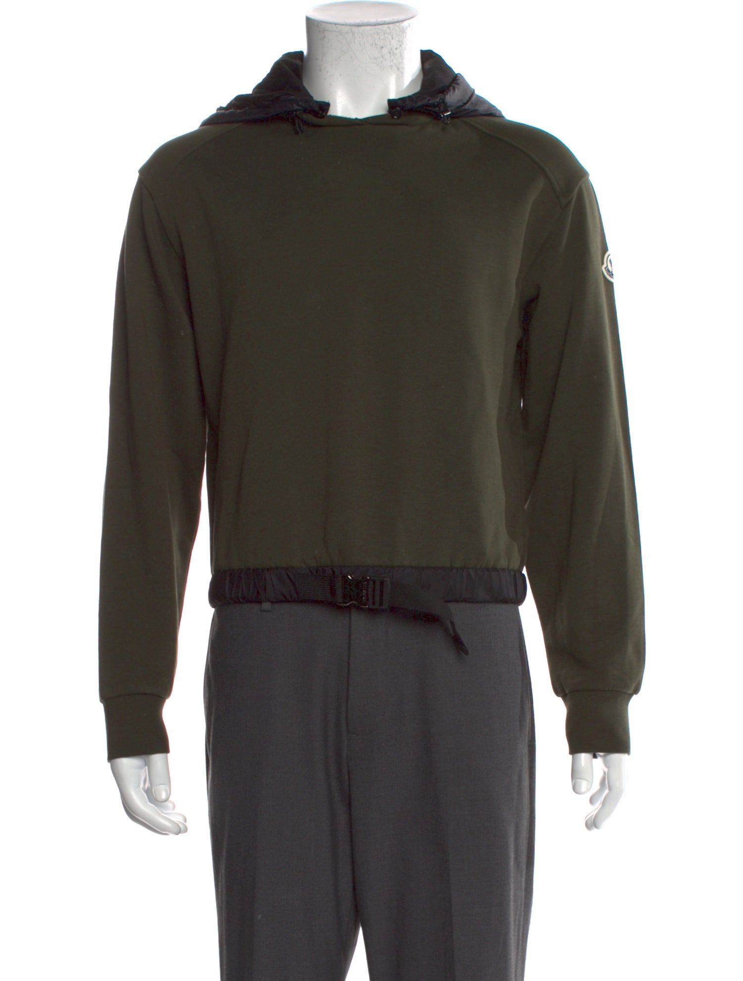 Moncler Colorblock Pattern Crew Neck Hoodie