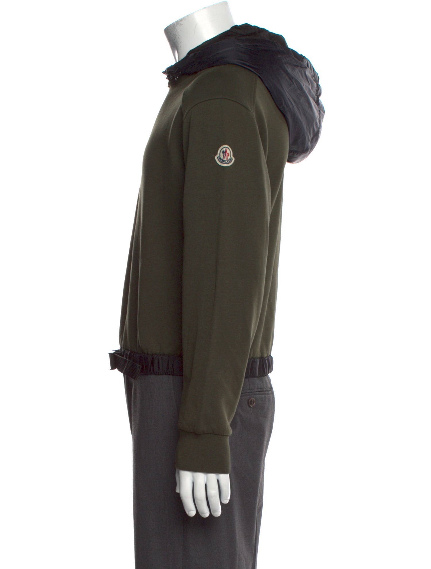 Moncler Colorblock Pattern Crew Neck Hoodie