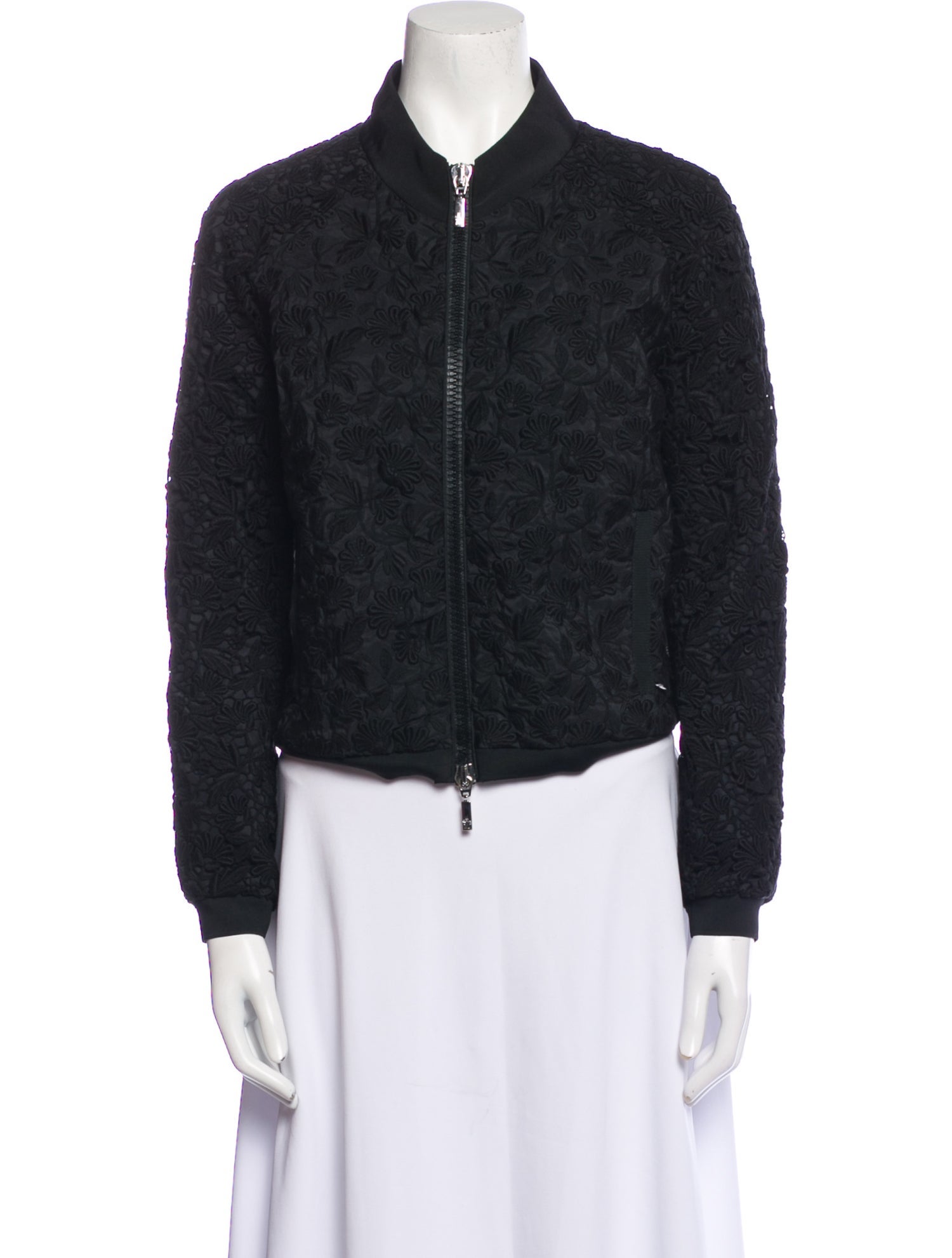 Moncler Floral Print Bomber Jacket