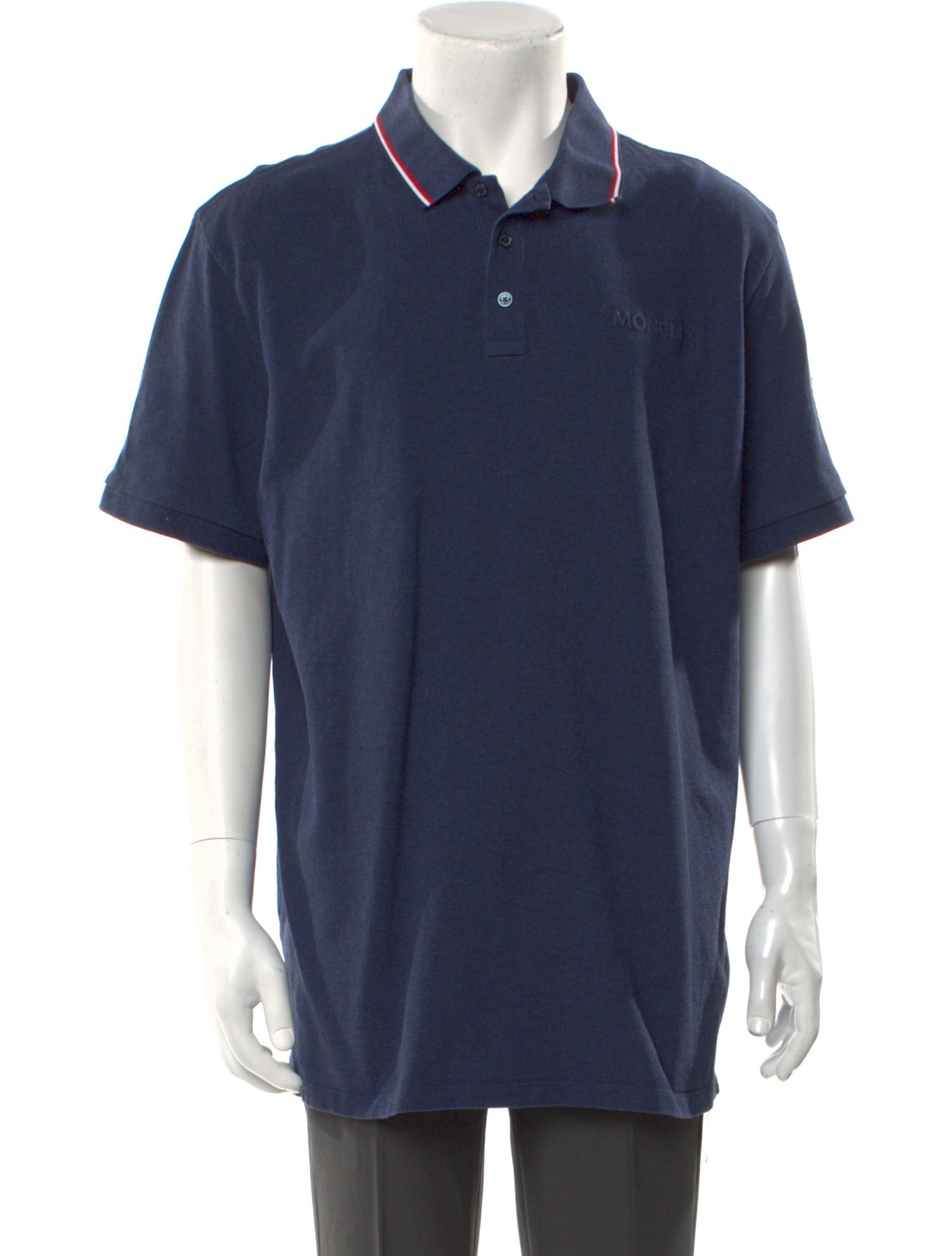 Moncler Collar Short Sleeve Polo Shirt