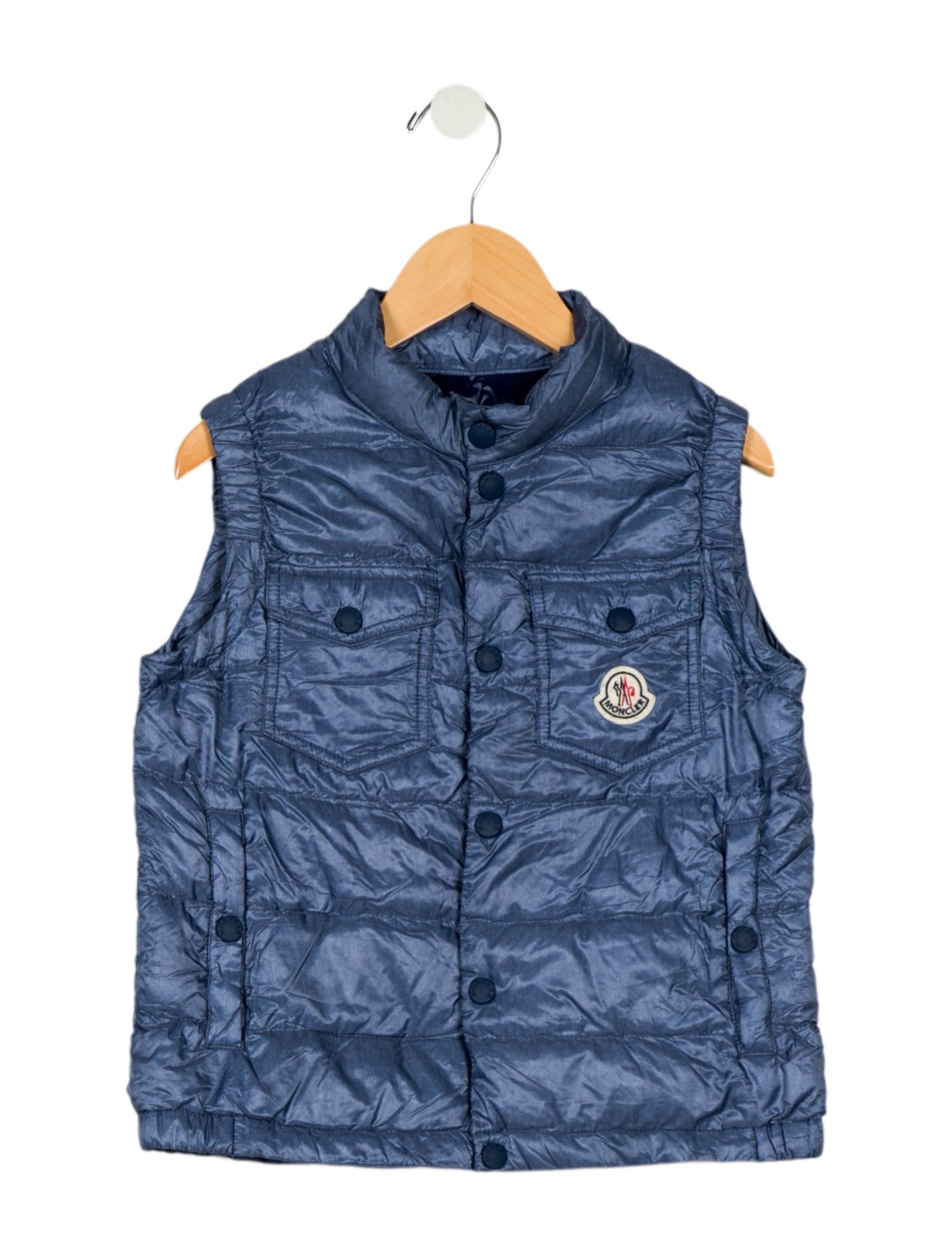 Moncler Kids Boys' Solid Down Vest
