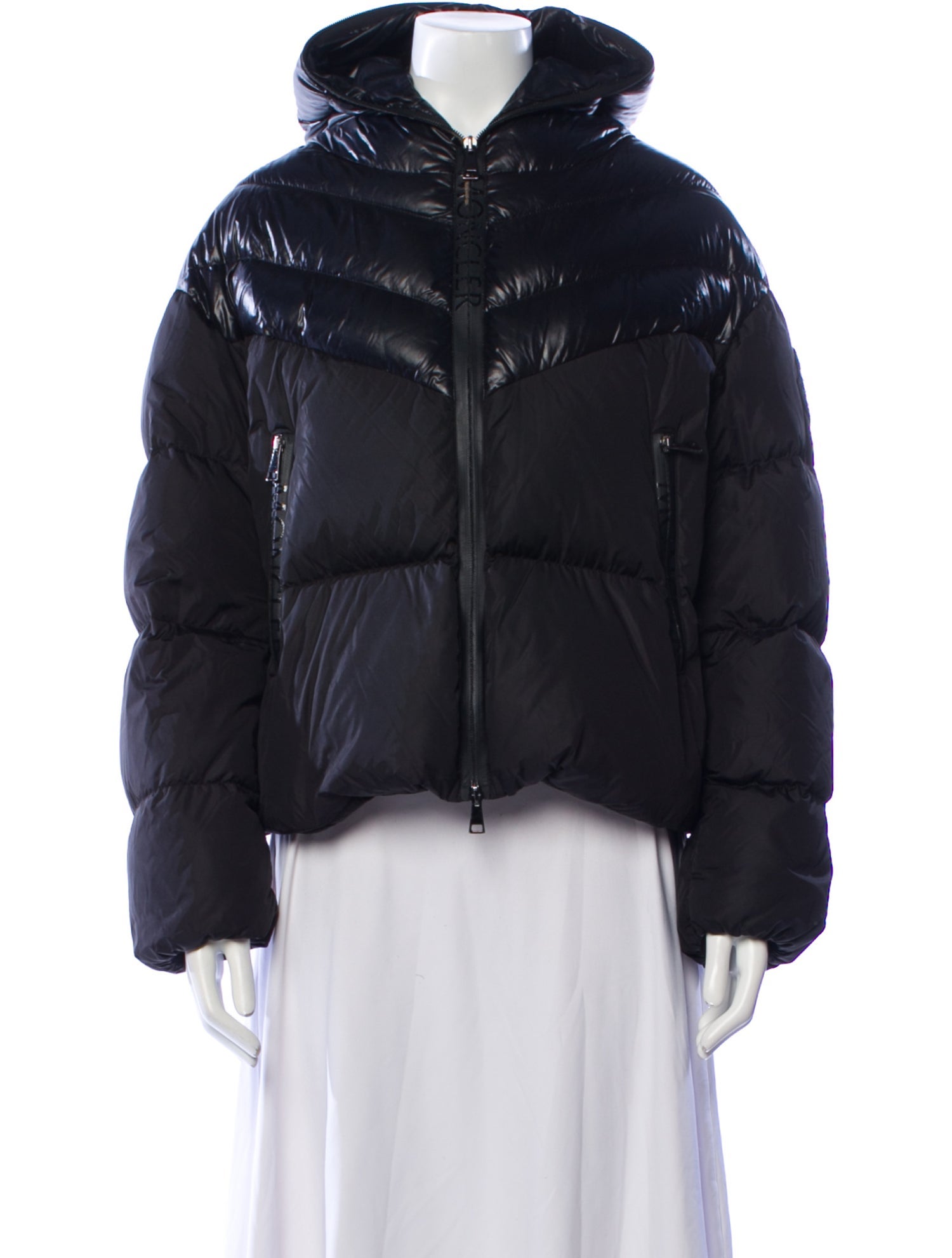 Moncler Maglione Tricot Alla Coreana Down Cardigan - Grey