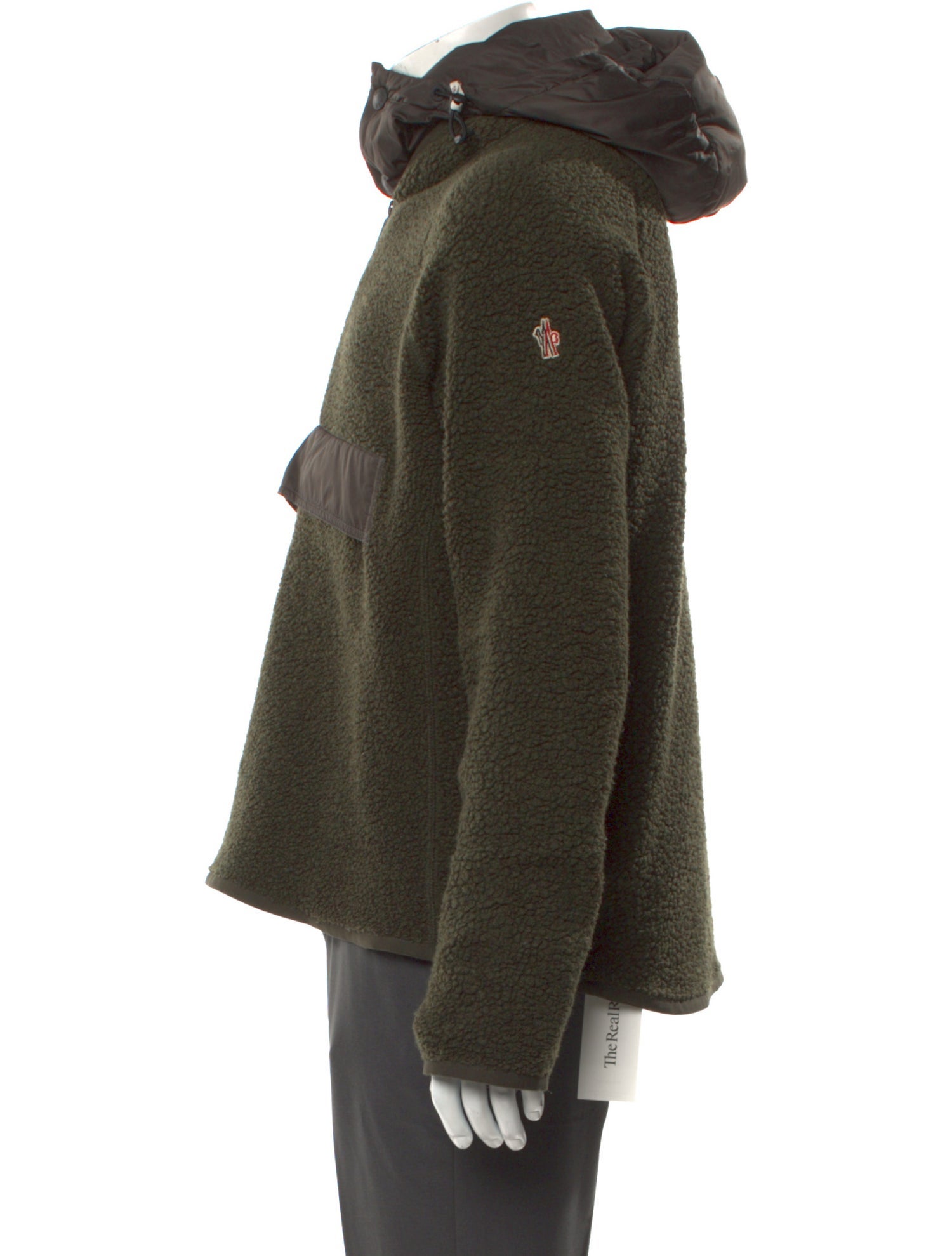 Moncler Wool Mock Neck Hoodie