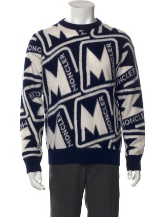 Moncler Virgin Wool Printed Pullover