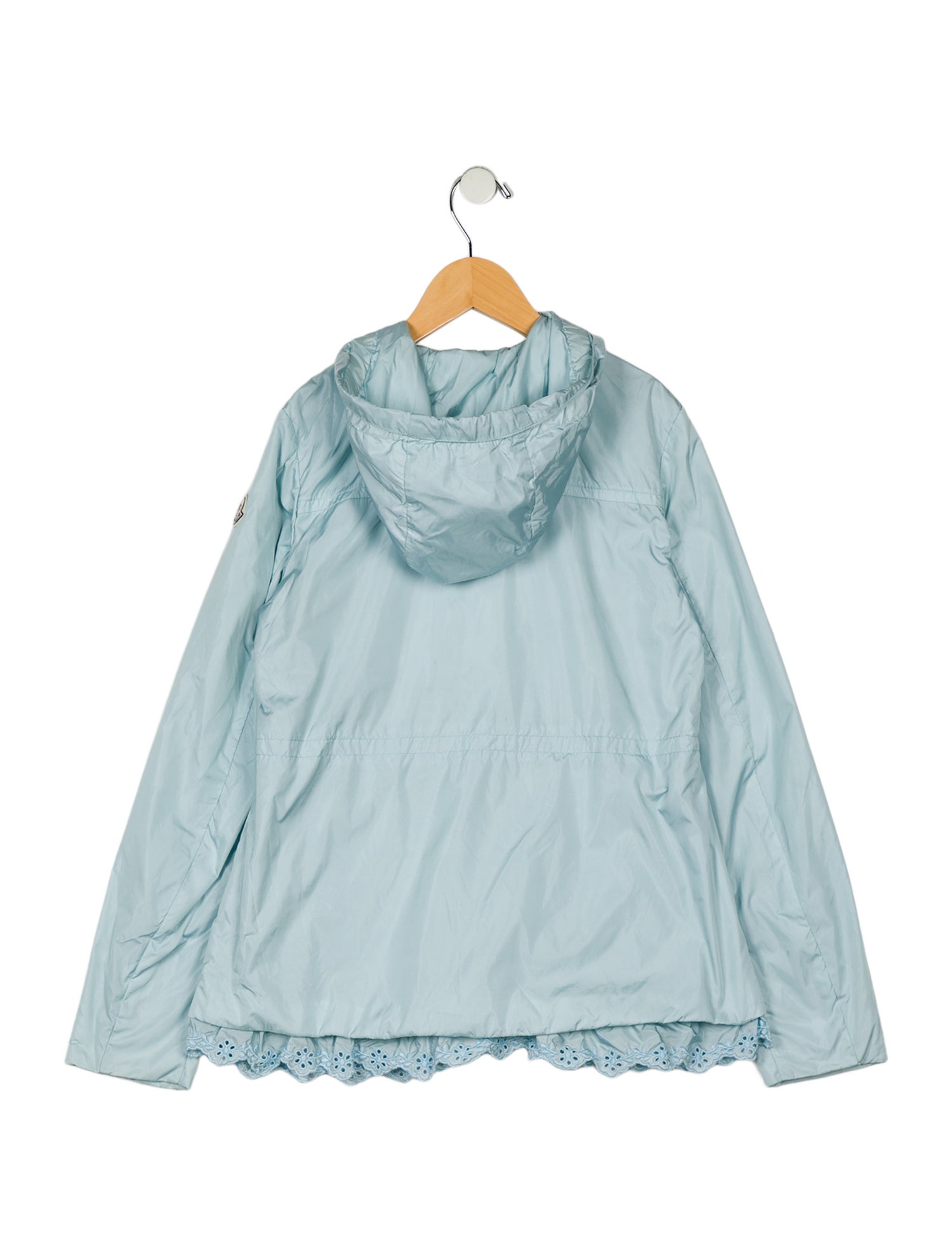 Moncler Kids Girls' Hooded Zip-Up Jacket