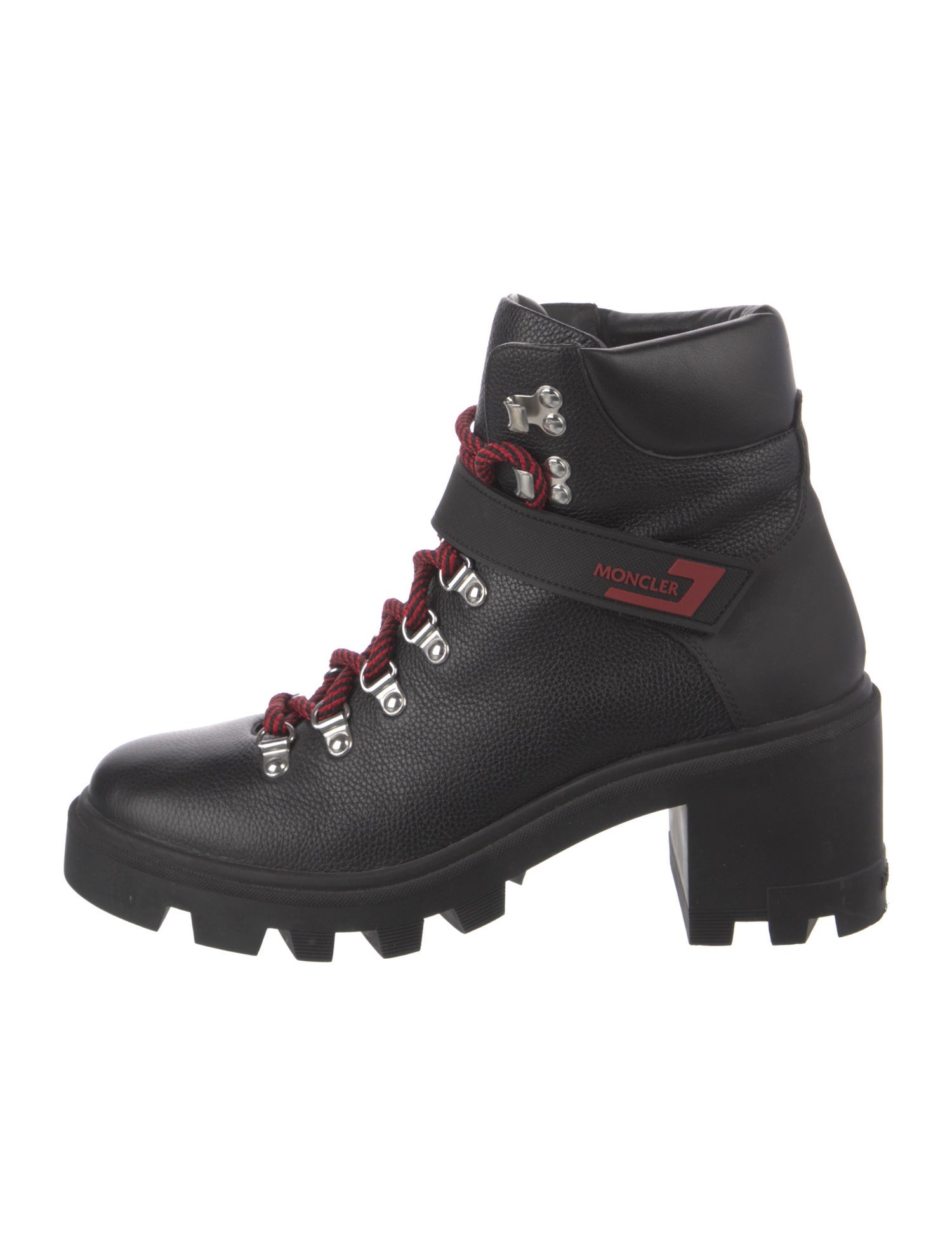 Moncler Leather Combat Boots