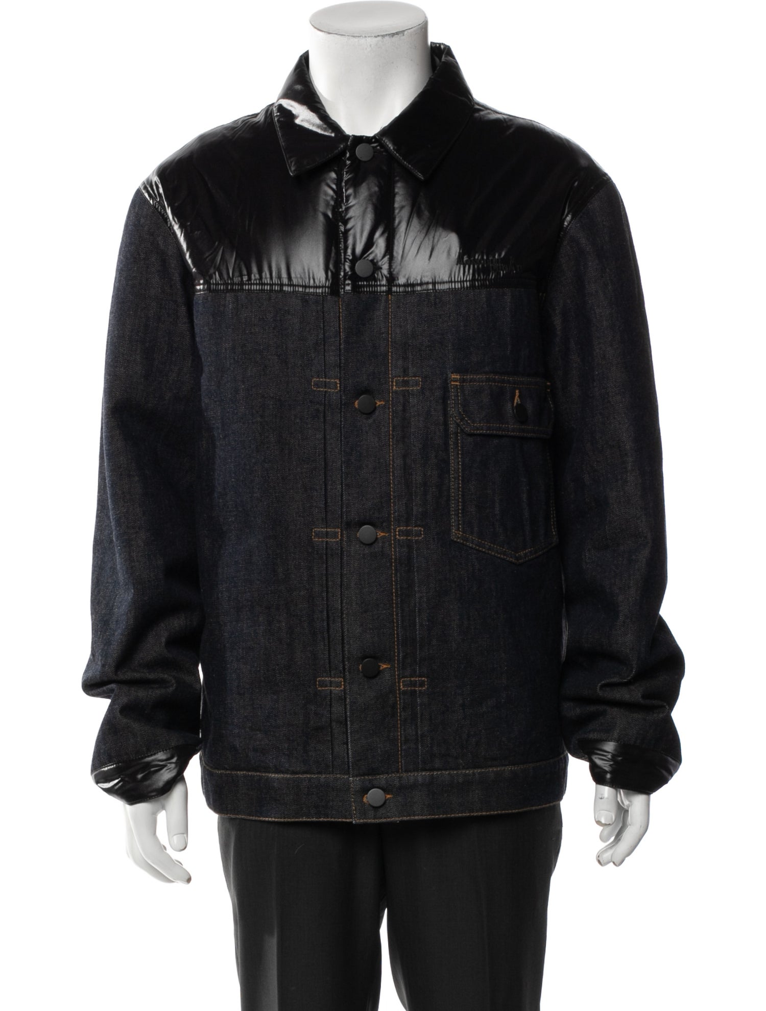 Moncler X Visvim Bayan Fur-Trimmed Vest - Blue Outerwear