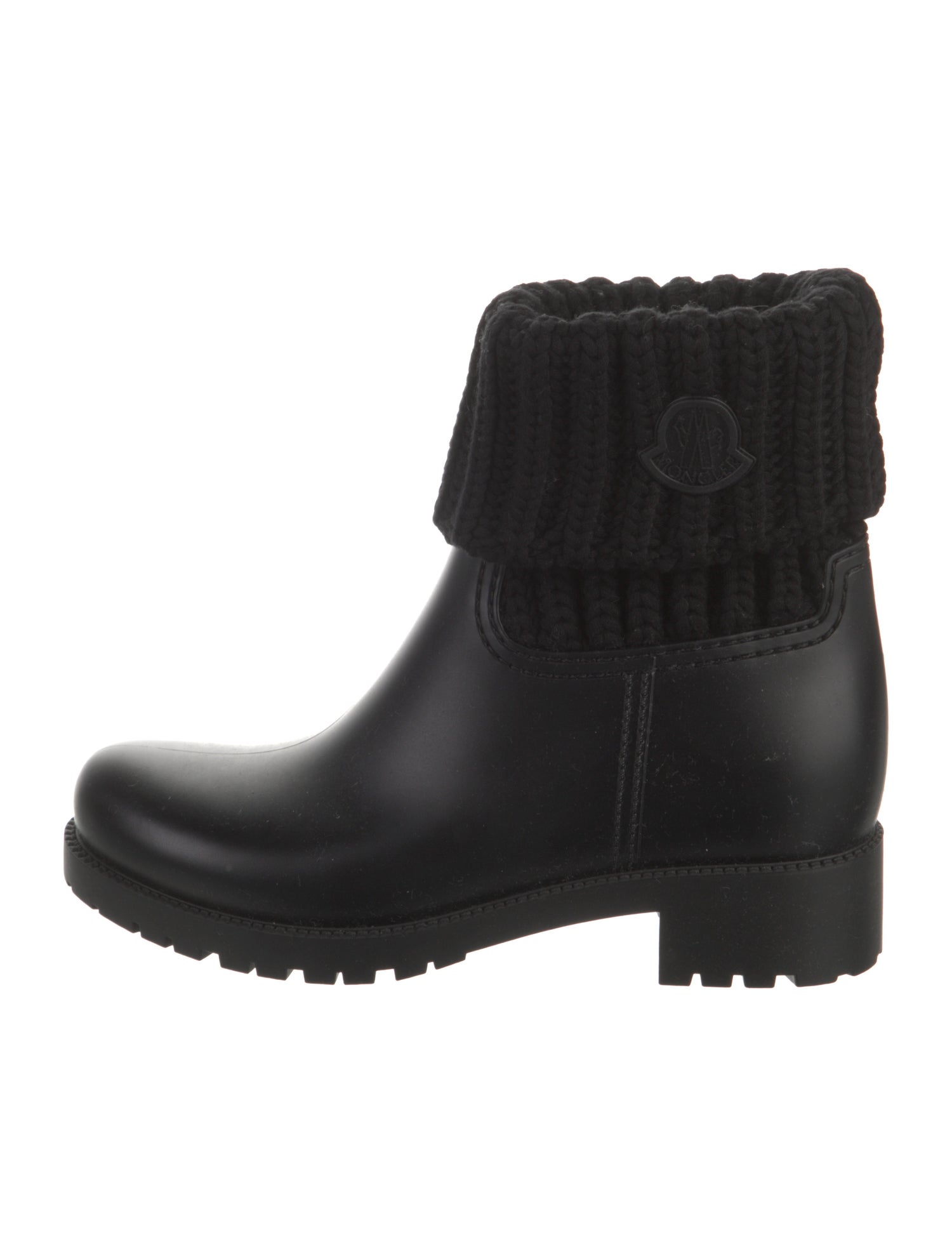 Moncler Leather Rain Boots