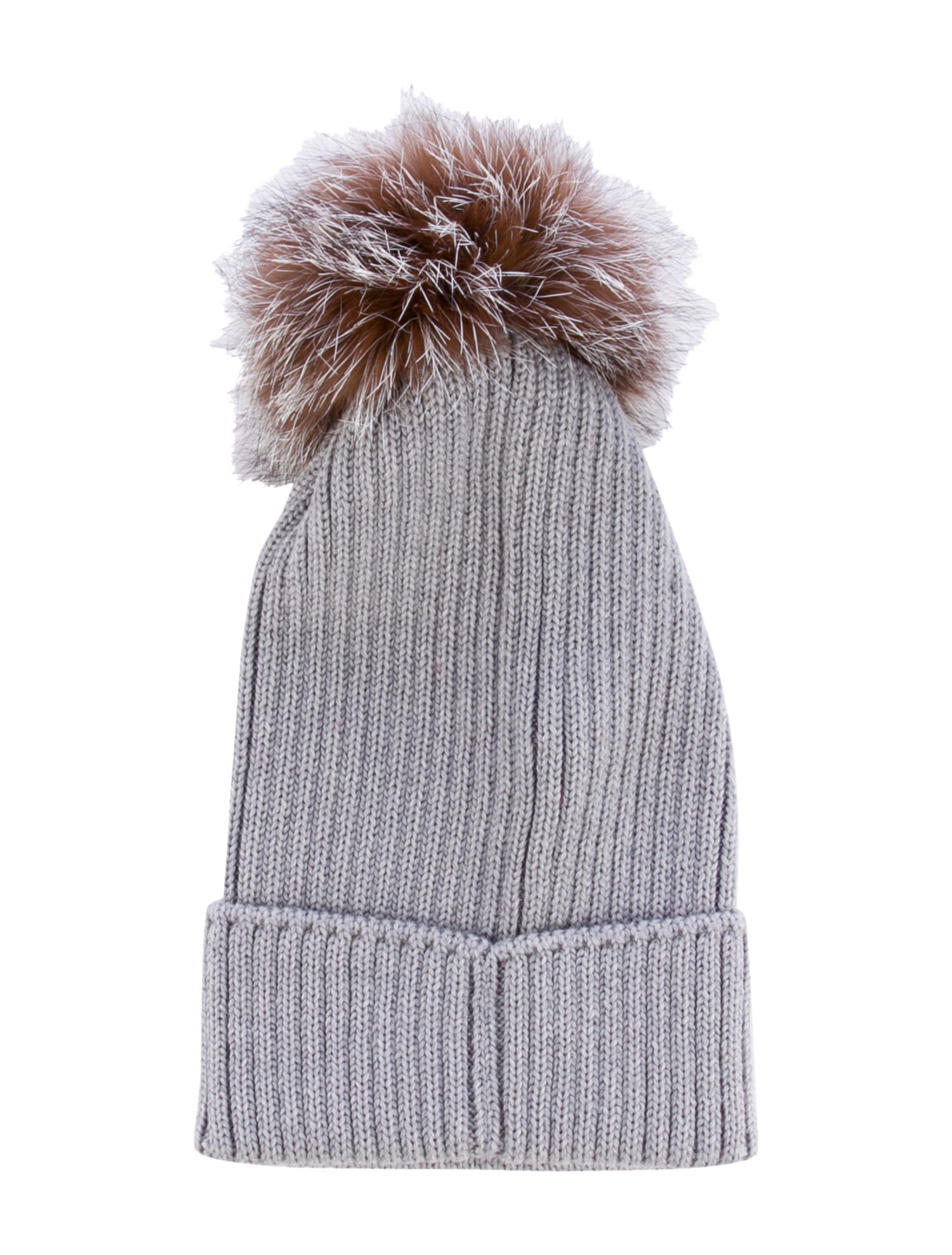 Moncler Solid Fur-Trimmed Virgin Wool Beanie