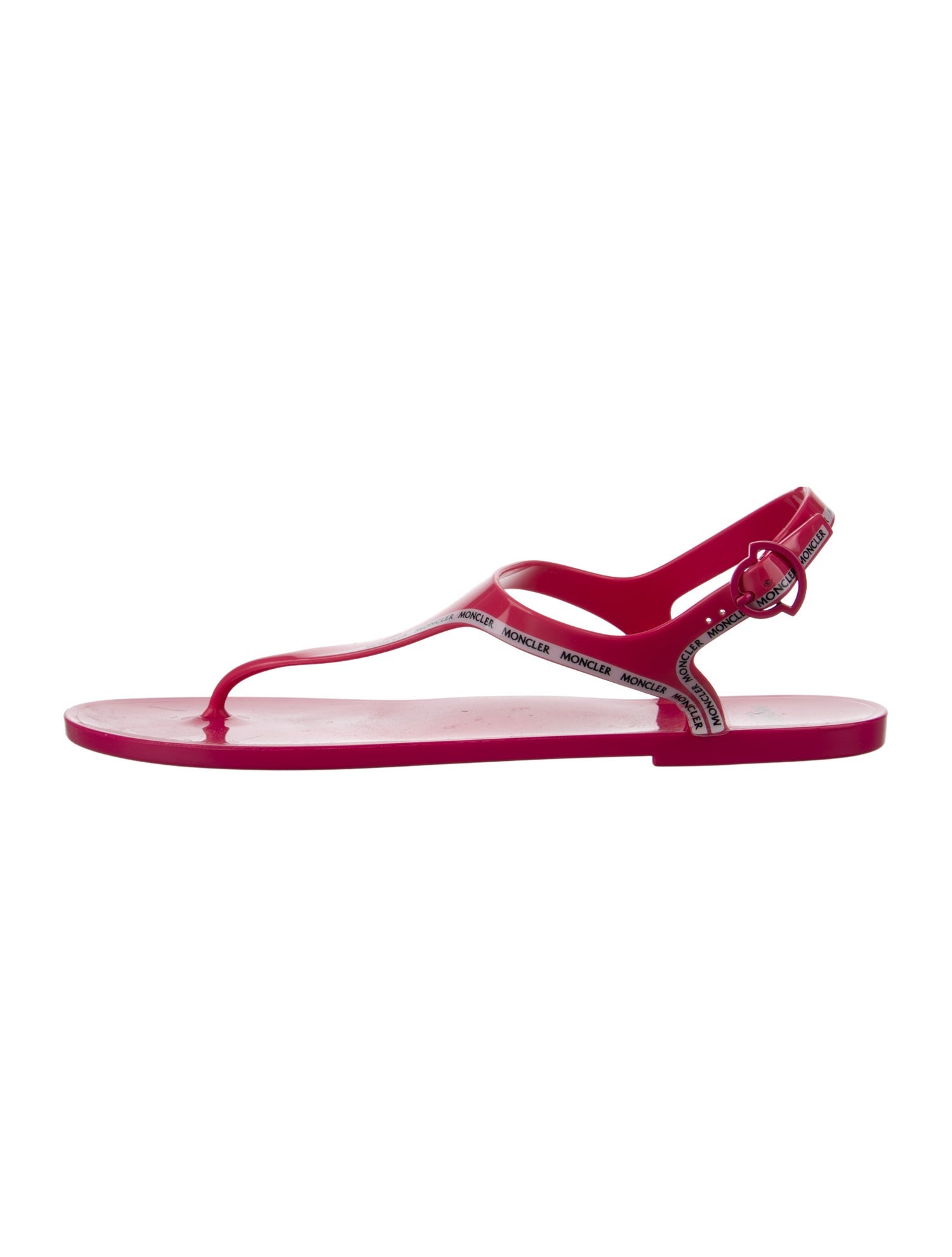 Moncler PVC T-Strap Sandals