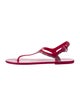 Moncler PVC T-Strap Sandals