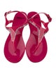 Moncler PVC T-Strap Sandals