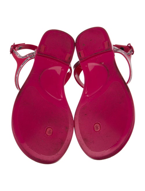 Moncler PVC T-Strap Sandals