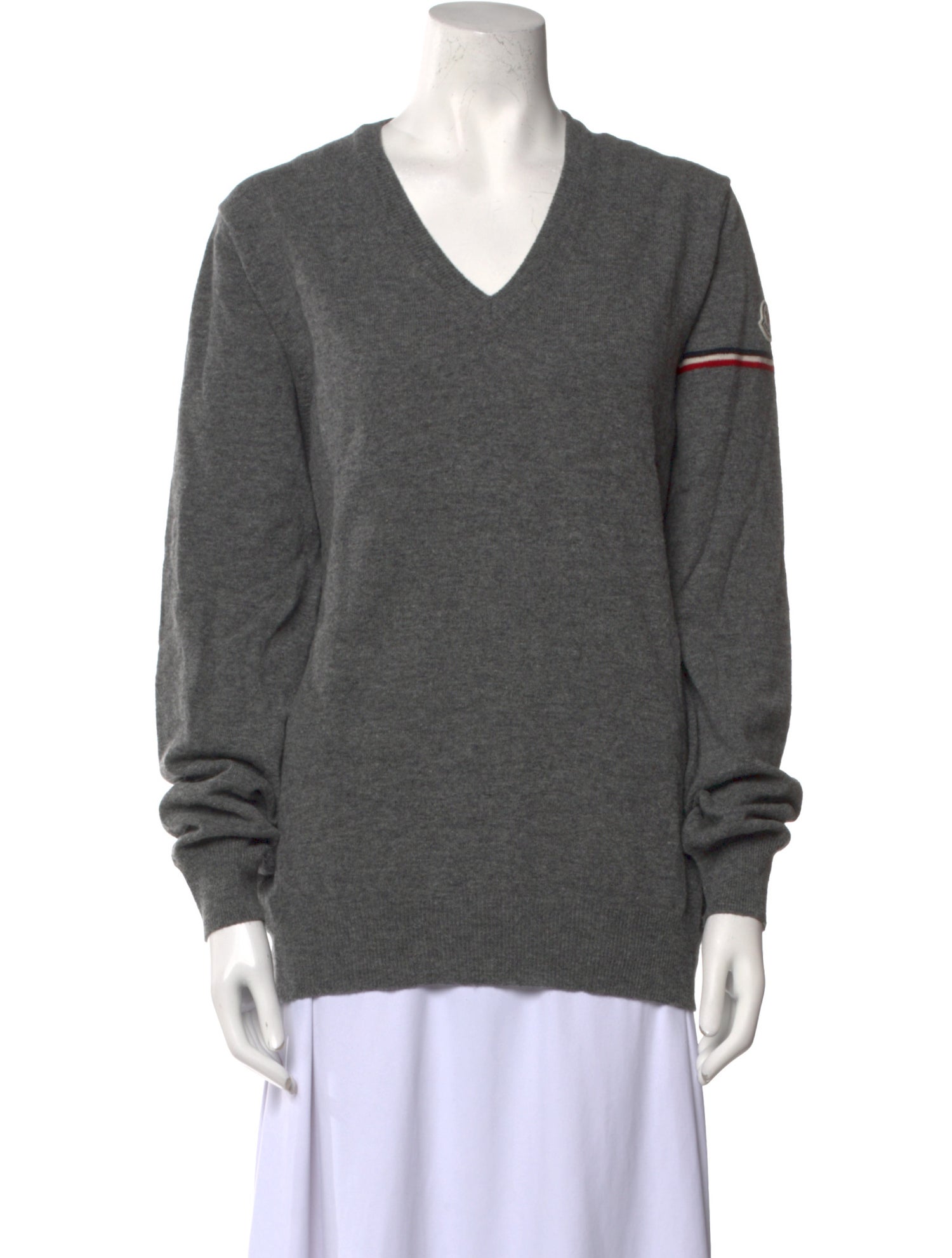 Moncler Virgin Wool V-Neck Sweater