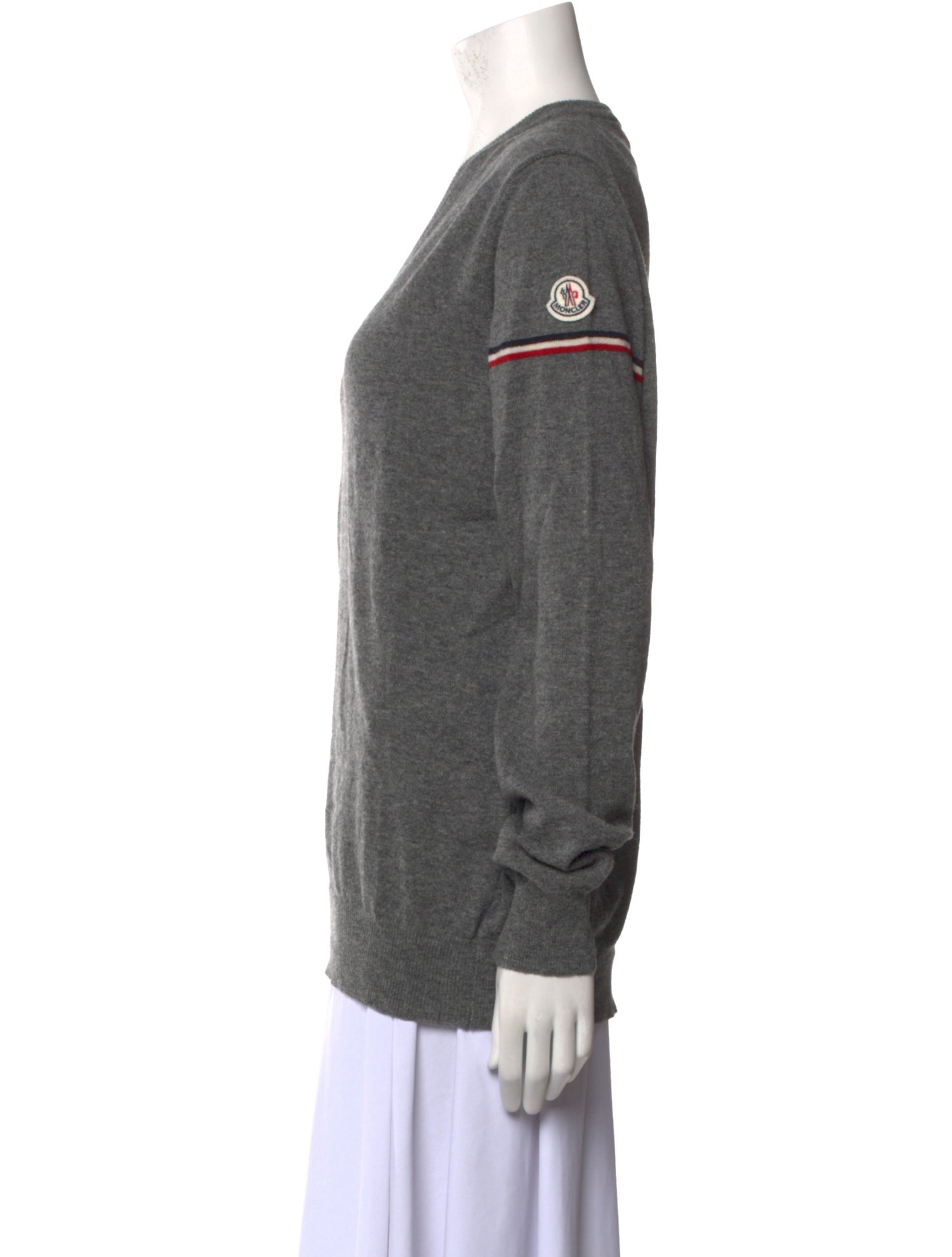 Moncler Virgin Wool V-Neck Sweater