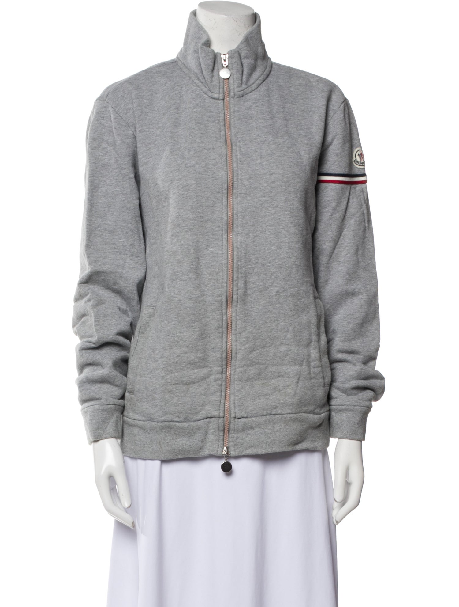 Moncler Mock Neck Long Sleeve Sweatshirt