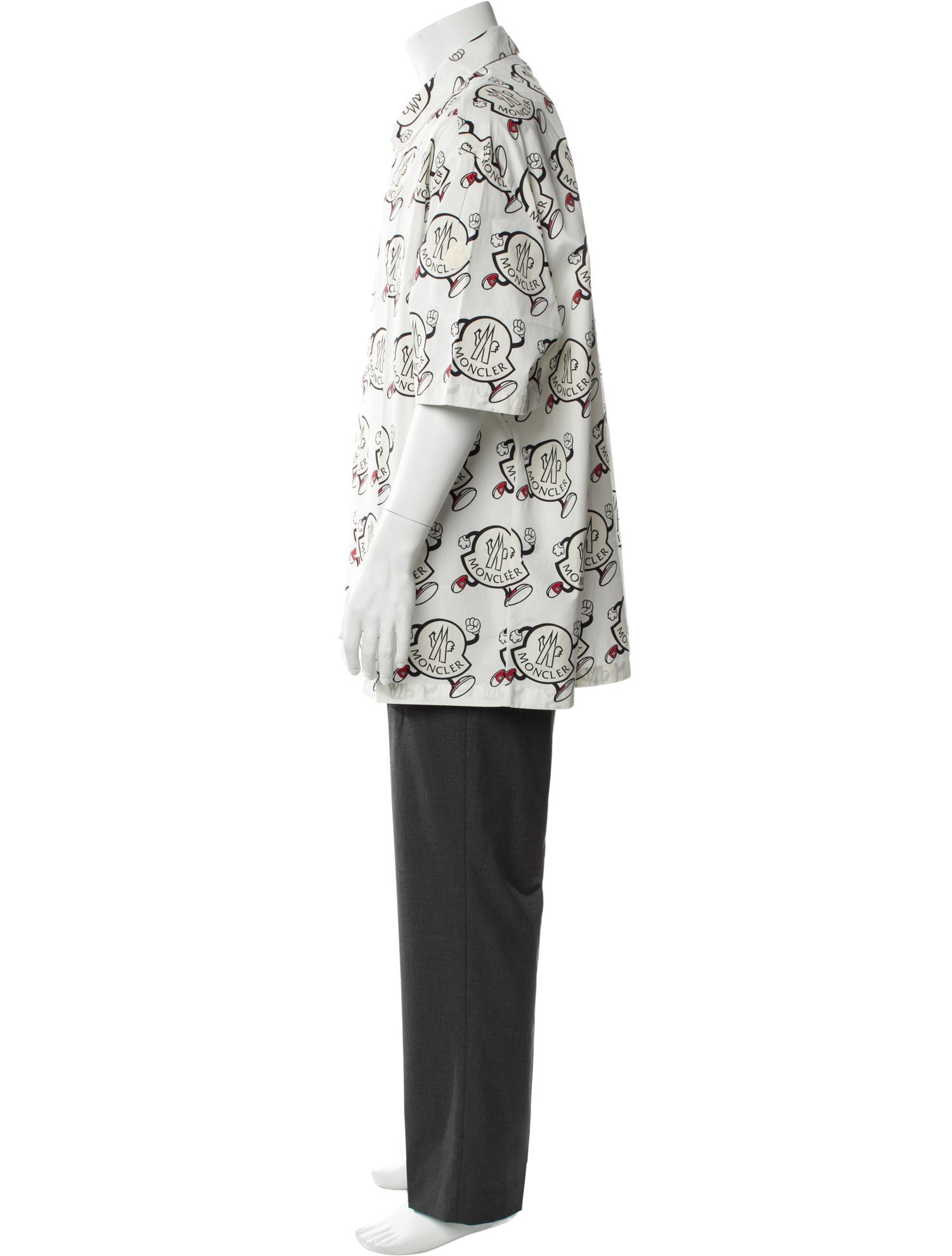 Moncler Printed Short Sleeve Shirt w/ Tags