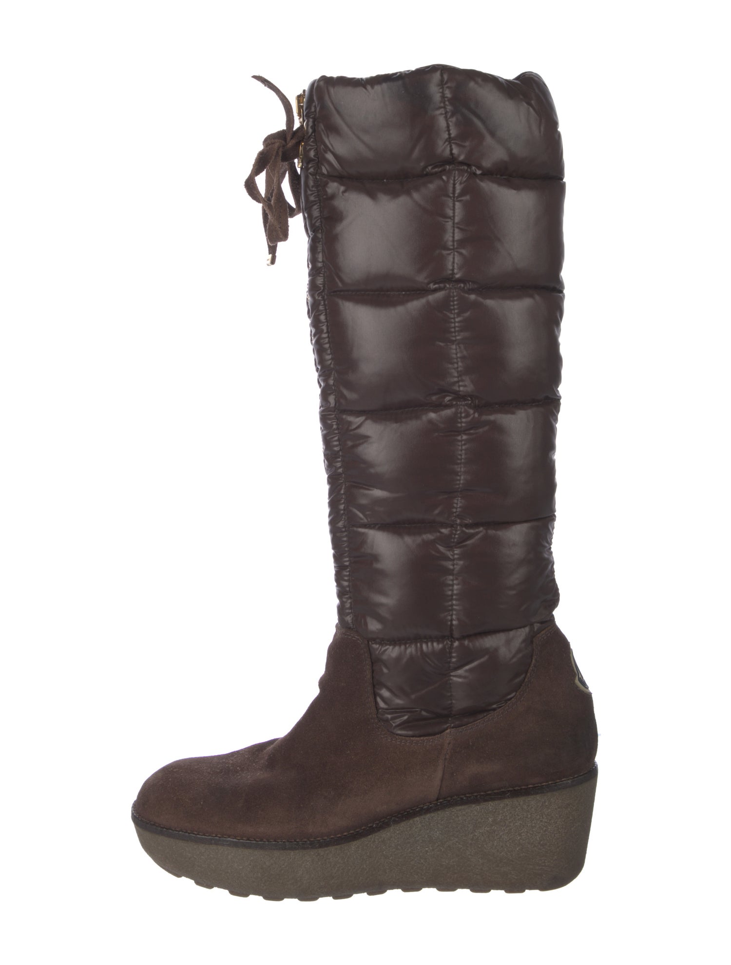 Moncler Quilted Pattern Nylon Boots