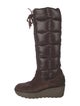Moncler Quilted Pattern Nylon Boots