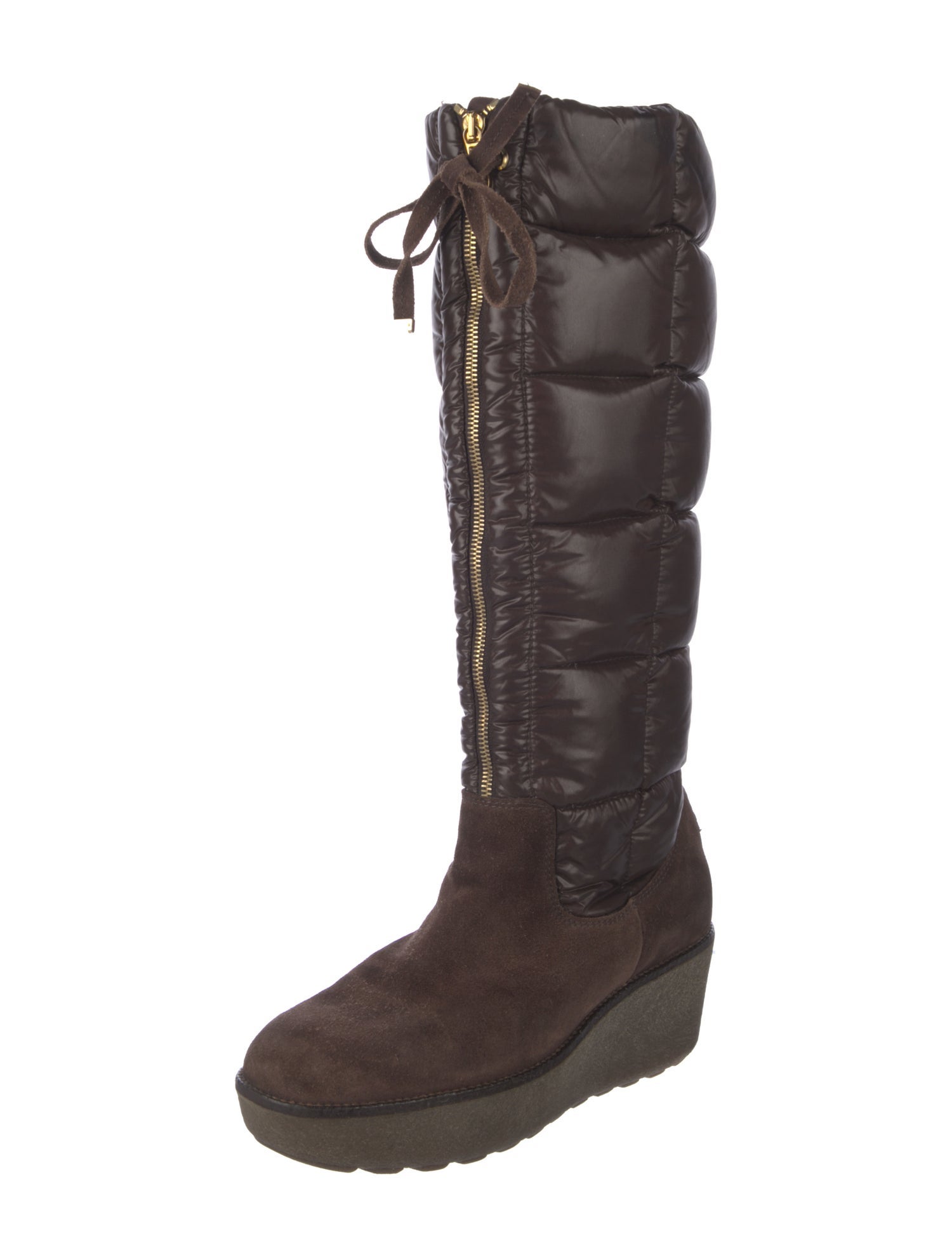 Moncler Quilted Pattern Nylon Boots