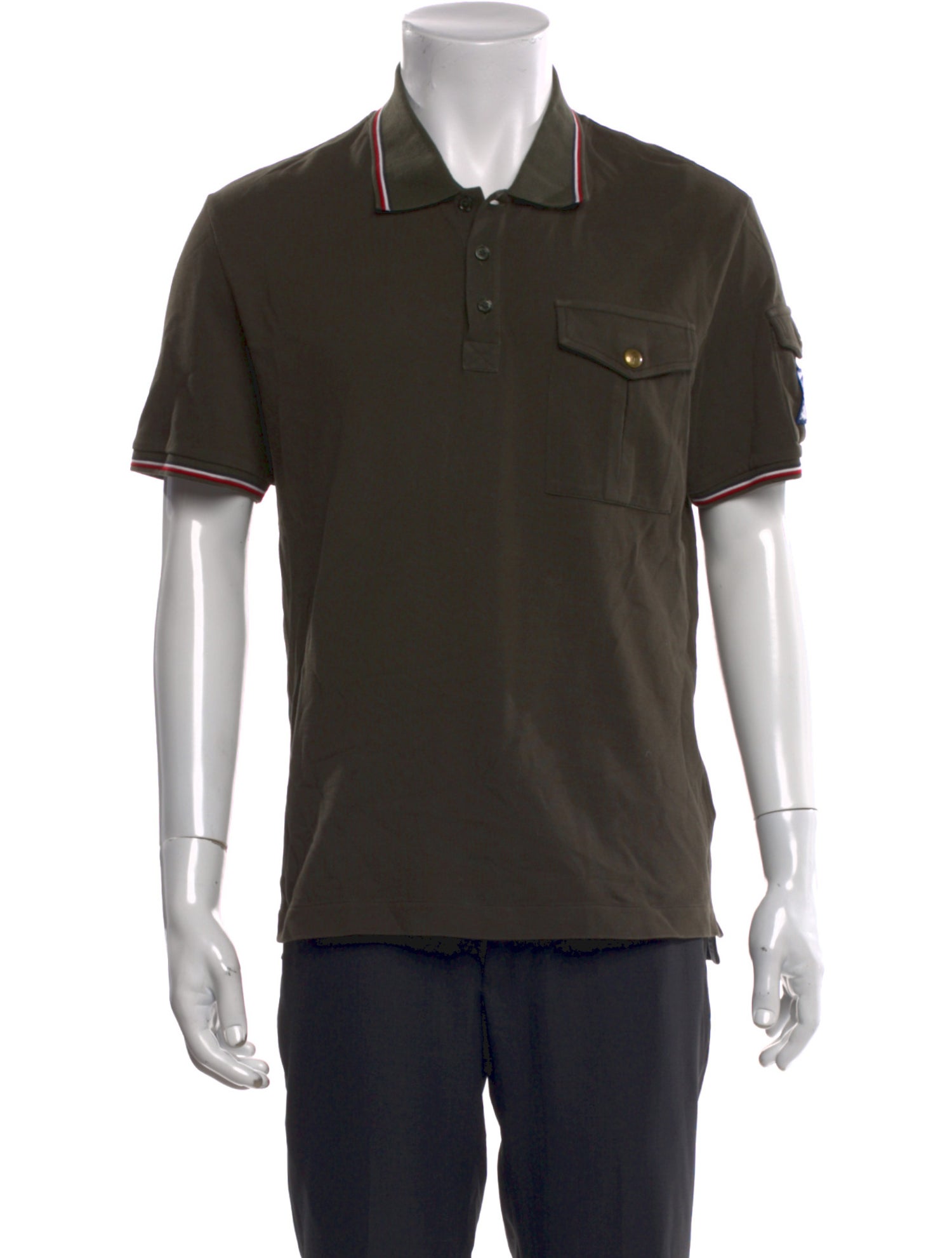 Moncler Collar Short Sleeve Polo Shirt