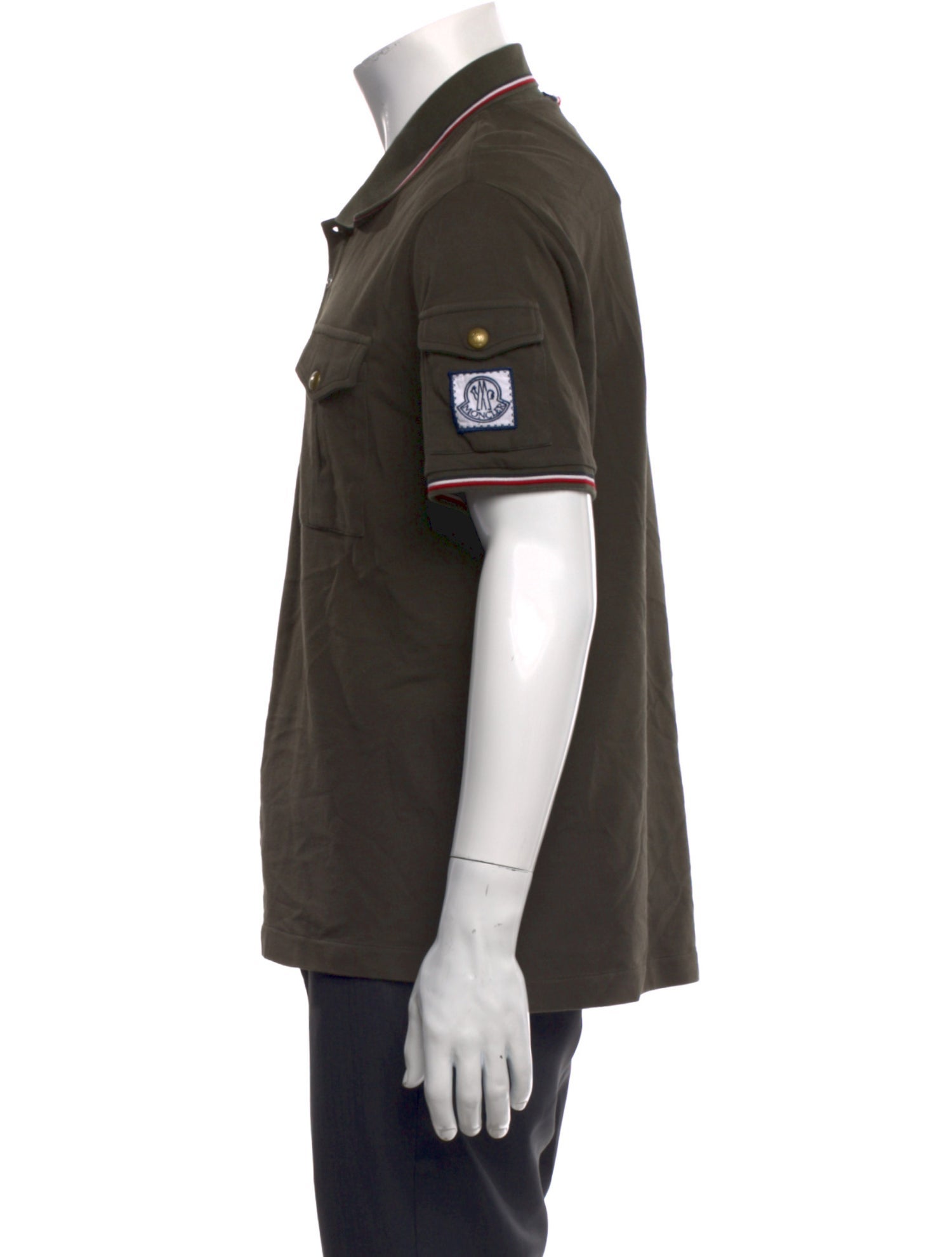 Moncler Collar Short Sleeve Polo Shirt