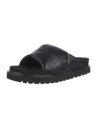 Moncler Leather Slides