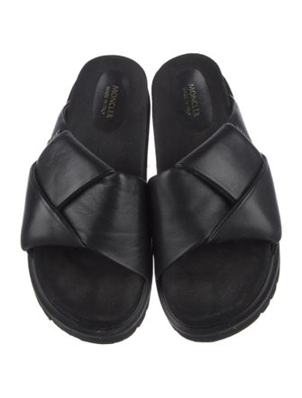 Moncler Leather Slides