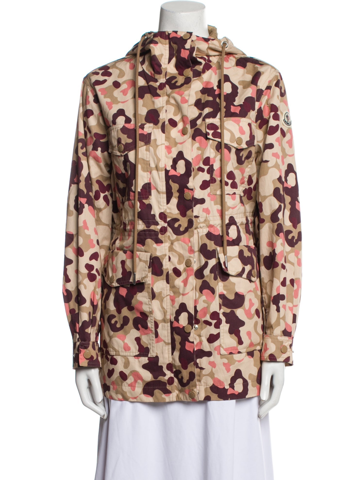 Moncler Printed Faux Fur Jacket