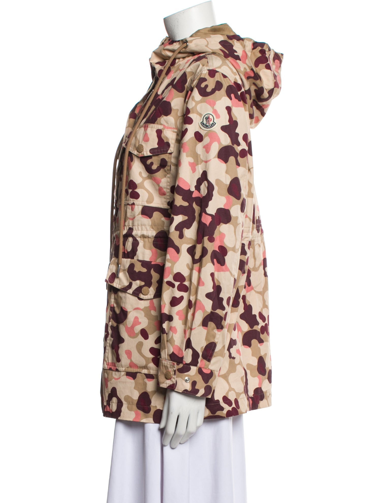 Moncler Printed Faux Fur Jacket