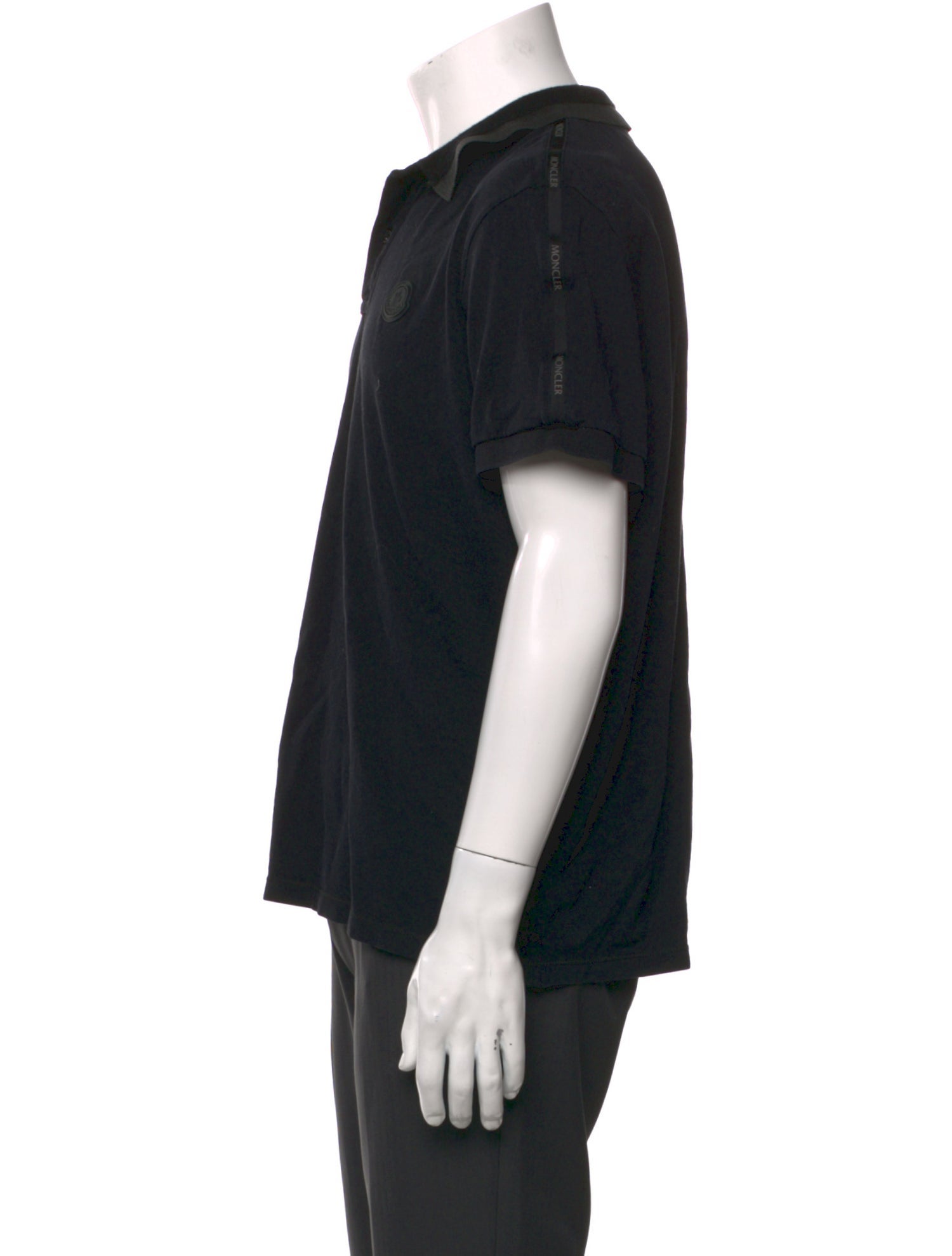 Moncler Collar Short Sleeve Polo Shirt