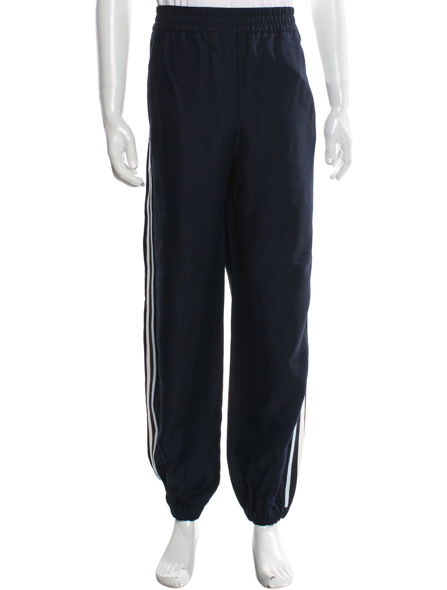 Moncler Striped Grosgrain Trim Lounge Bottoms