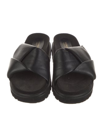 Moncler Leather Slides