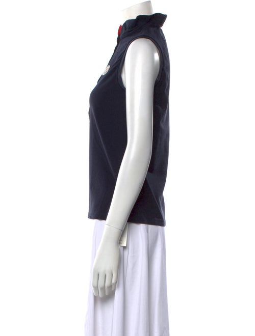 Moncler Mock Neck Sleeveless Polo