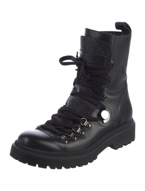 Moncler Leather Combat Boots