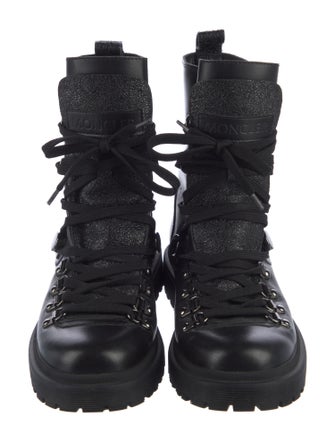 Moncler Leather Combat Boots