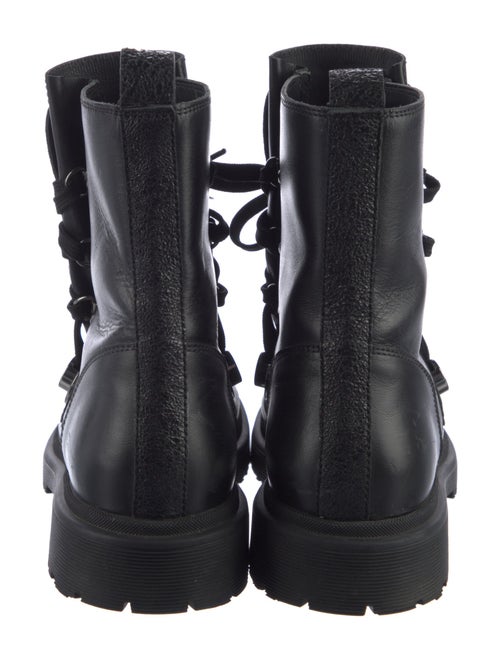 Moncler Leather Combat Boots