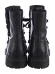 Moncler Leather Combat Boots